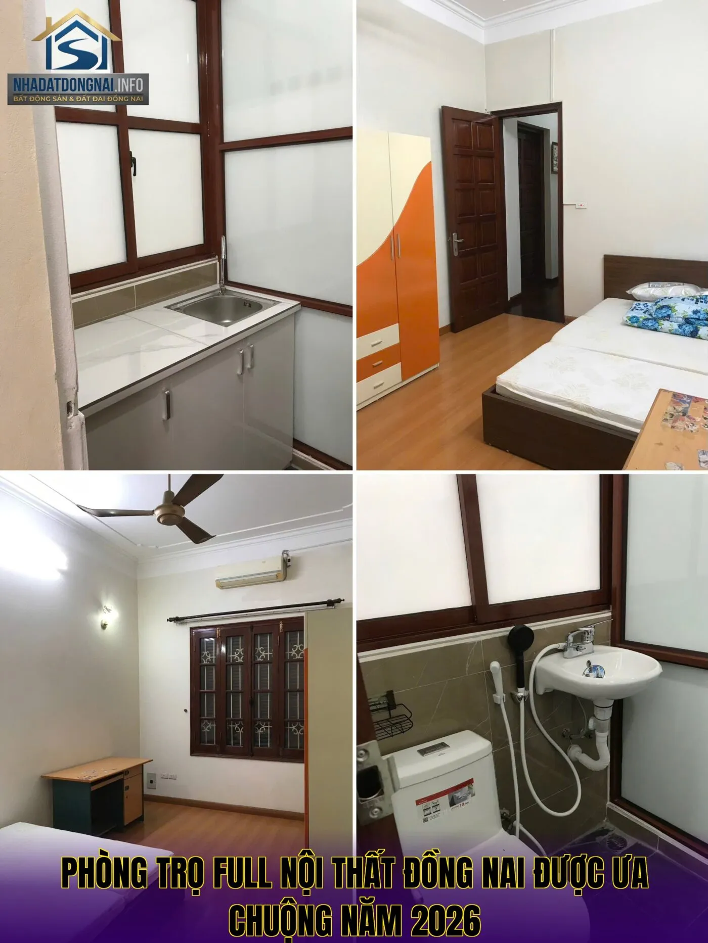 Phòng trọ full nội thất Đồng Nai được ưa chuộng năm 2026