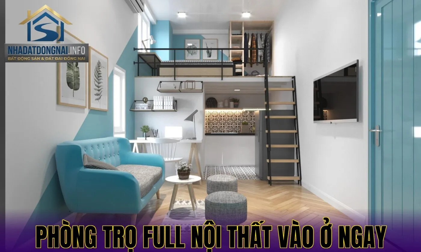 Phòng trọ full nội thất vào ở ngay