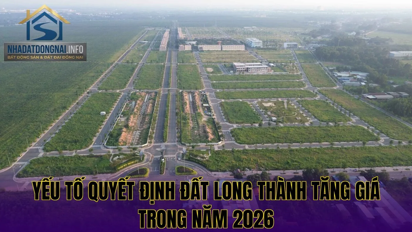Yếu tố quyết định đất Long Thành tăng giá trong năm 2026